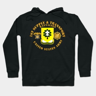 1st Supply and Transport Battalion - US Army w Branch Hoodie